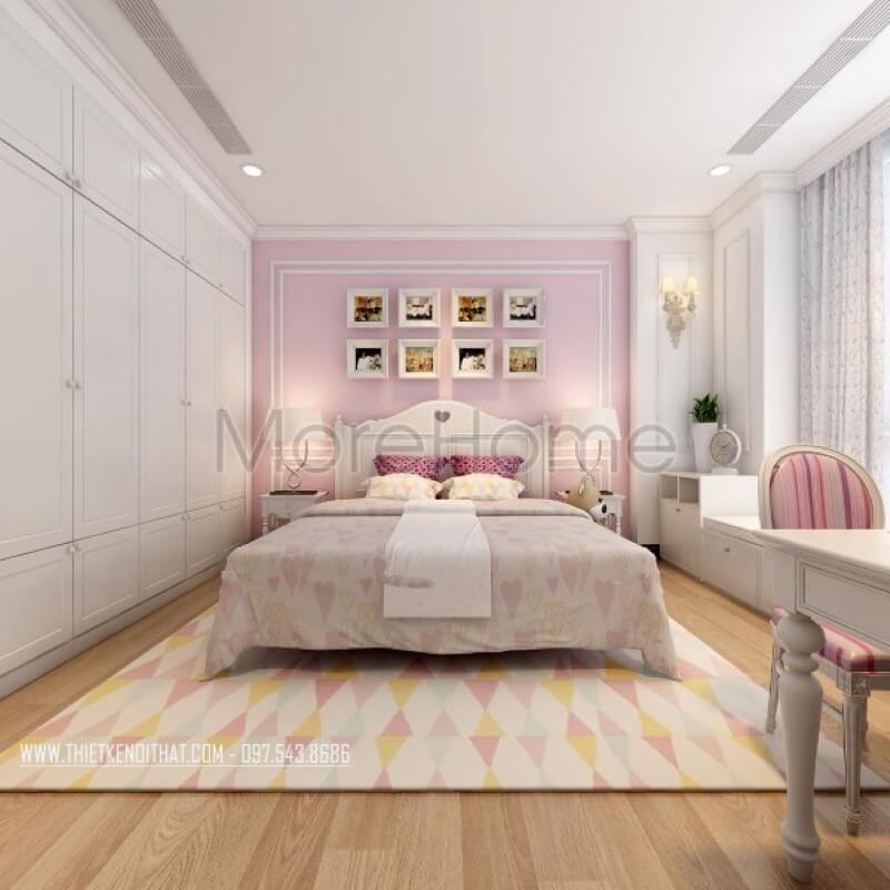 Mẫu tủ quần áo phòng ngủ được phân chia nhiều ngăn hợp lí thuận tiện hơn trong quá trình sử dụng Mẫu nội thất chung cư đẹp