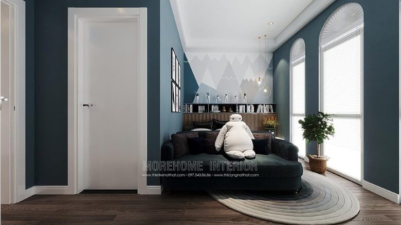 Hình ảnh sofa trong phòng ngủ hiện đại cho phòng ngủ trẻ em